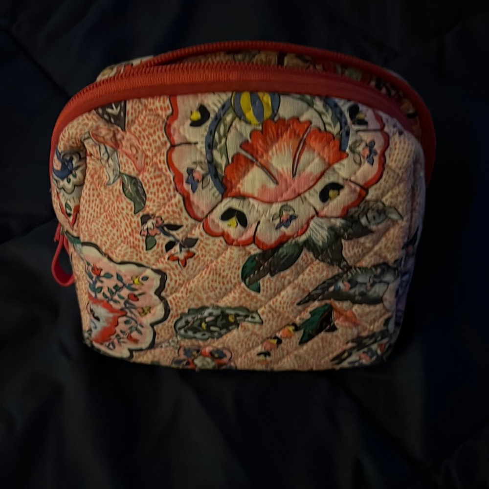Pink out of print Vera Bradley make up bag